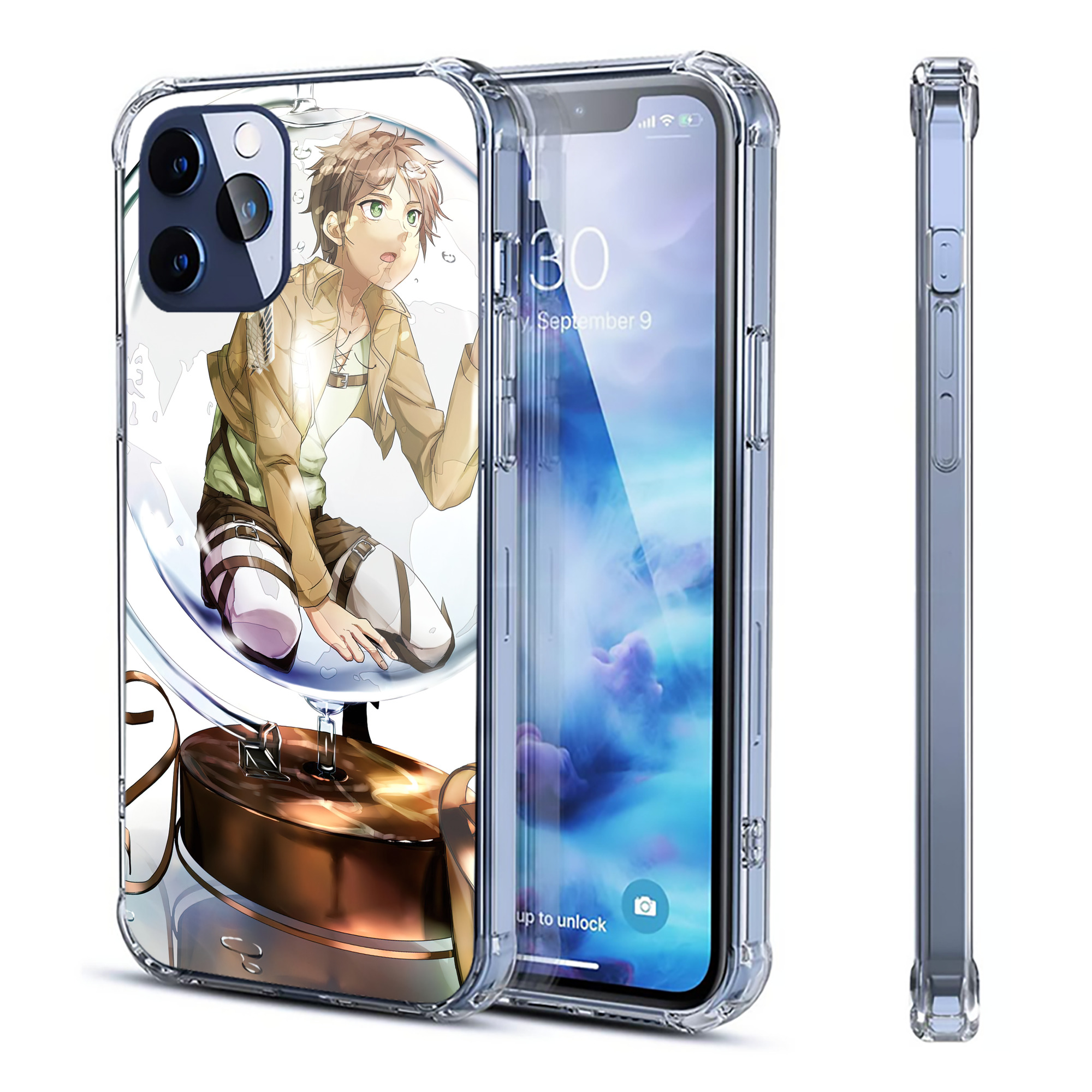 （画像用） 進撃の巨人 Attack on Titan 【iPhone 12シリーズ対応】透明スマホケース（クリアソフトケース）